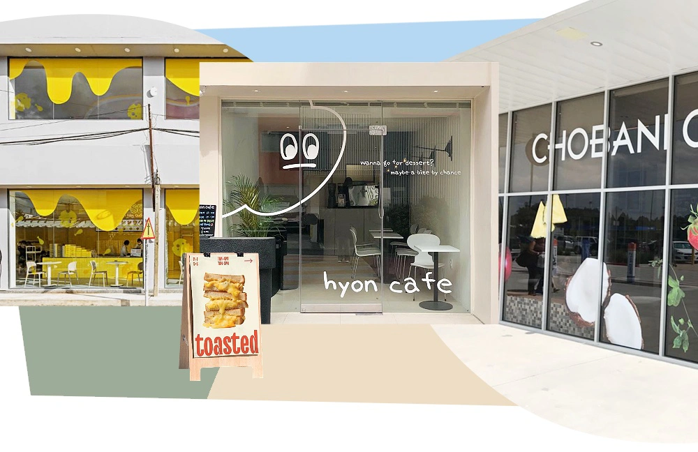 Cafe or Restaurant Store  Decals